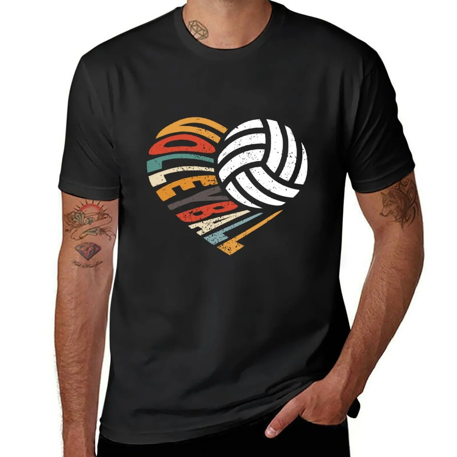 

My Heart on that Court Funny Mom Volleyball T-Shirt cotton graphic tees blanks sublime T-shirts man mens fashion