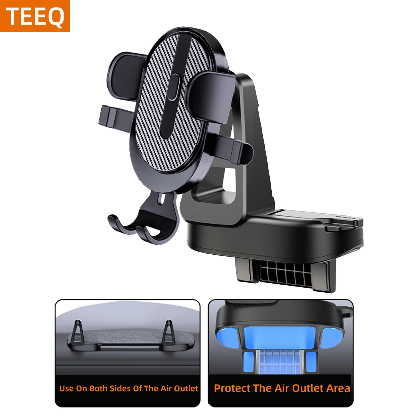 

TEEQ Car Phone Holder For Tesla Model Y Juniper/Model3 Highland Adjustable Mechanical Clamp Mount Support Magnetic Phone Holder