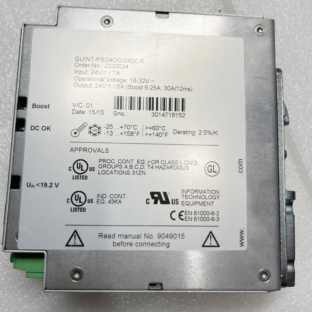 

1Pcs 2320034 QUINT-PS/24DC/24DC/5 QUINT POWER DC/DC Converter 24VDC/5A