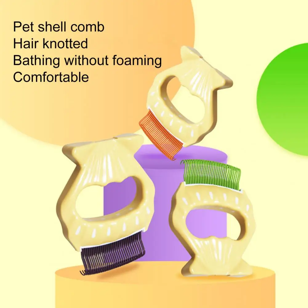 Pet Hair Removal Comb, Removes Deshedding Brush, Durable Pet Hair Removal, Massaging Shell Comb, Gentle Grooming Tool