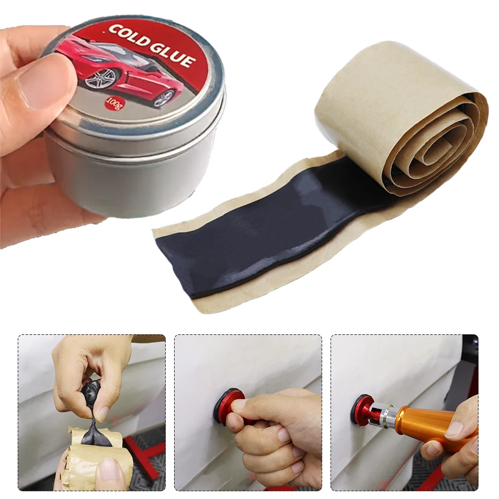 Professional Car Dent Repair Cold Glue, High-Viscosity Adhesive for Dent Puller Tabs, Quick Sheet Metal Fix for Vehicle Dents
