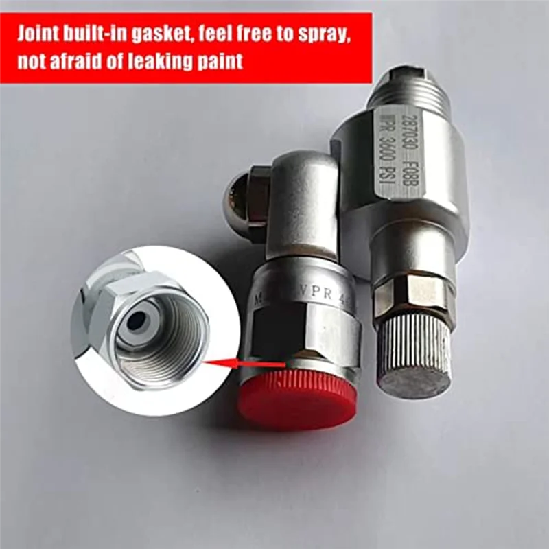 Vanne d'arrêt Clean-SdispuOT, extension de pulvérisation de peinture sans air à pression, vanne anti-crachats, joint adaptateur de pulvérisation sans air, 287030