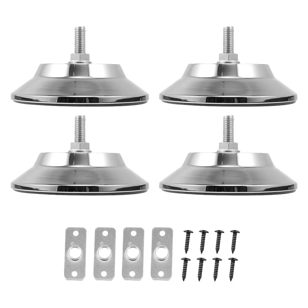 

Billiard Foot Pads 5 Inch Metal Adjustable Leveling Feet Replacement Parts Pool Table Accessories Anti Slip Leg Protectors Table
