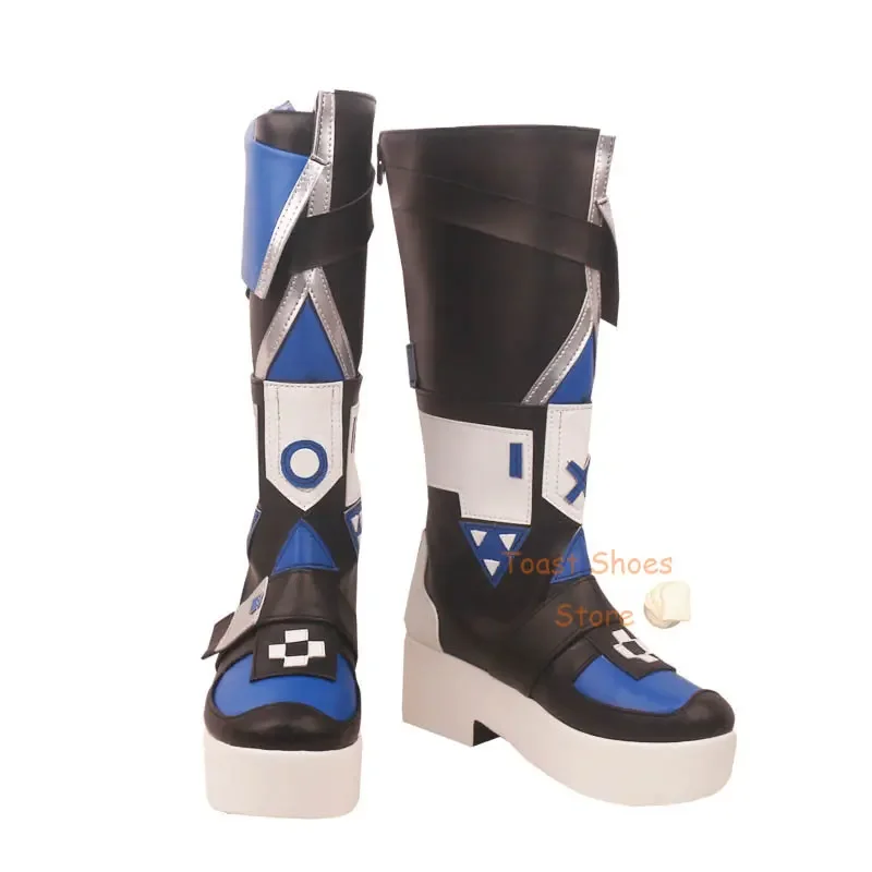 Honkai Star Rail Silver Wolf Cosplay Botas, Comic Anime Game Role Play para Con Party, Halloween Cosplay Costume, Prop sapatos