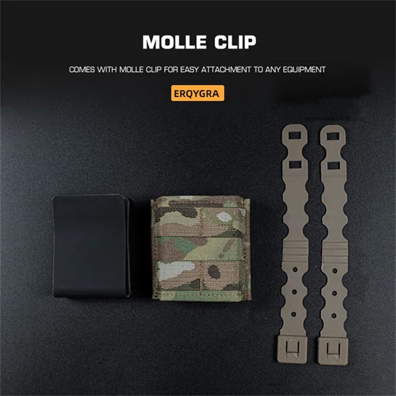 ERQYGRA Tactical FAST 5.56 Single Mag Pouch Short Holster Magazine Holder Molle Airsoft Hunting System Accessories New Waist Bag