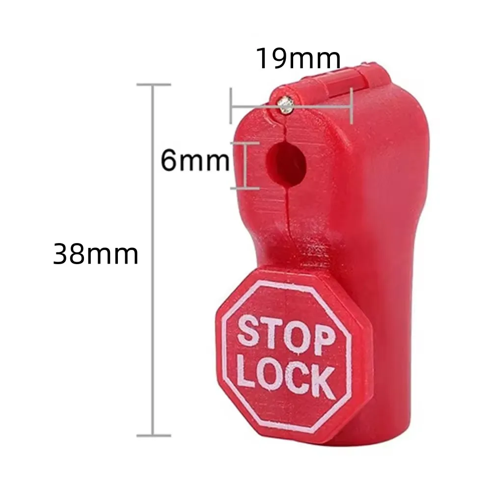 

100 шт., противоугонный крючок, стопорный замок, красный стопорный замок EAS, 6 мм