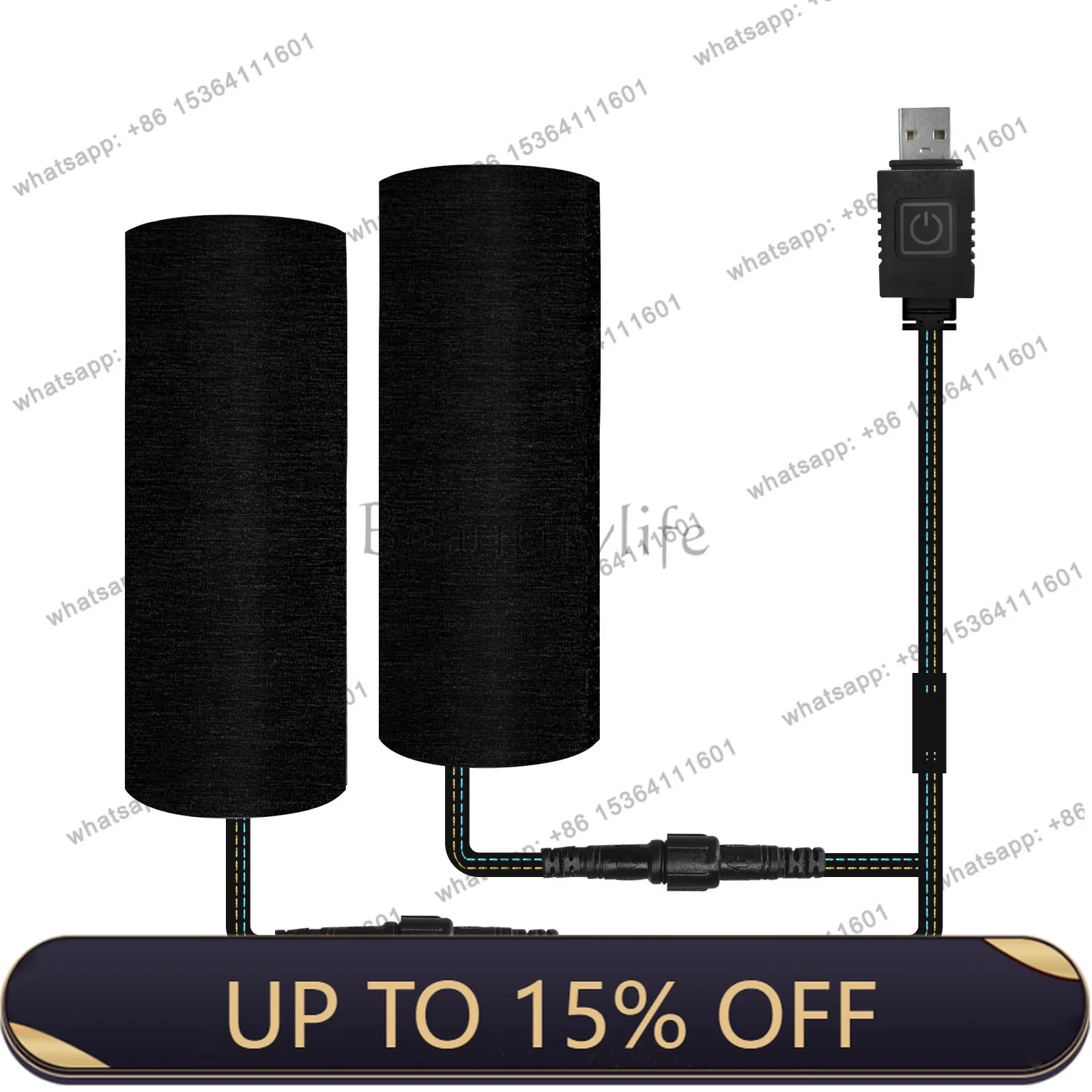 LX cross-border motorcycle USB Velcro model temperature control switch electric hand handle cover