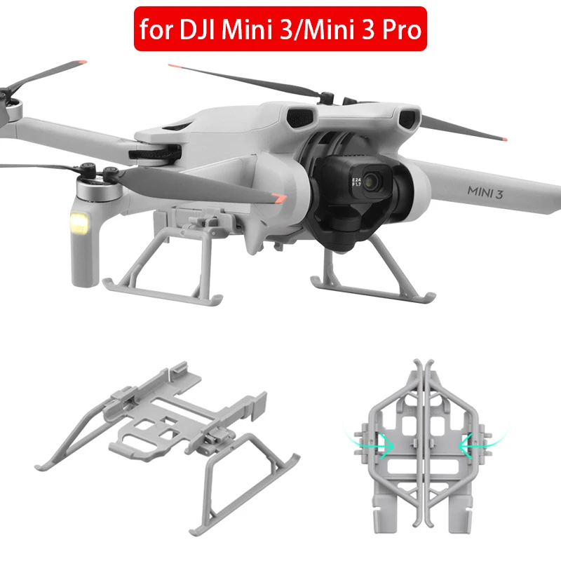 Foldable Landing Gear Extension Support Legs for DJI Mini 3/3 Pro Quick Release Landing Kit Drone Accessories