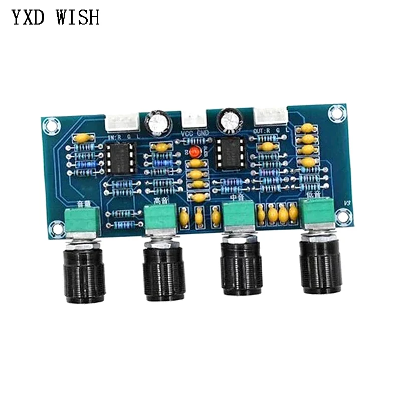 XH-A901 NE5532 Tone Board Preamp Pre-amp With Treble Bass Volume Adjustment Pre-amplifier Tone Controller For Amplifier Board