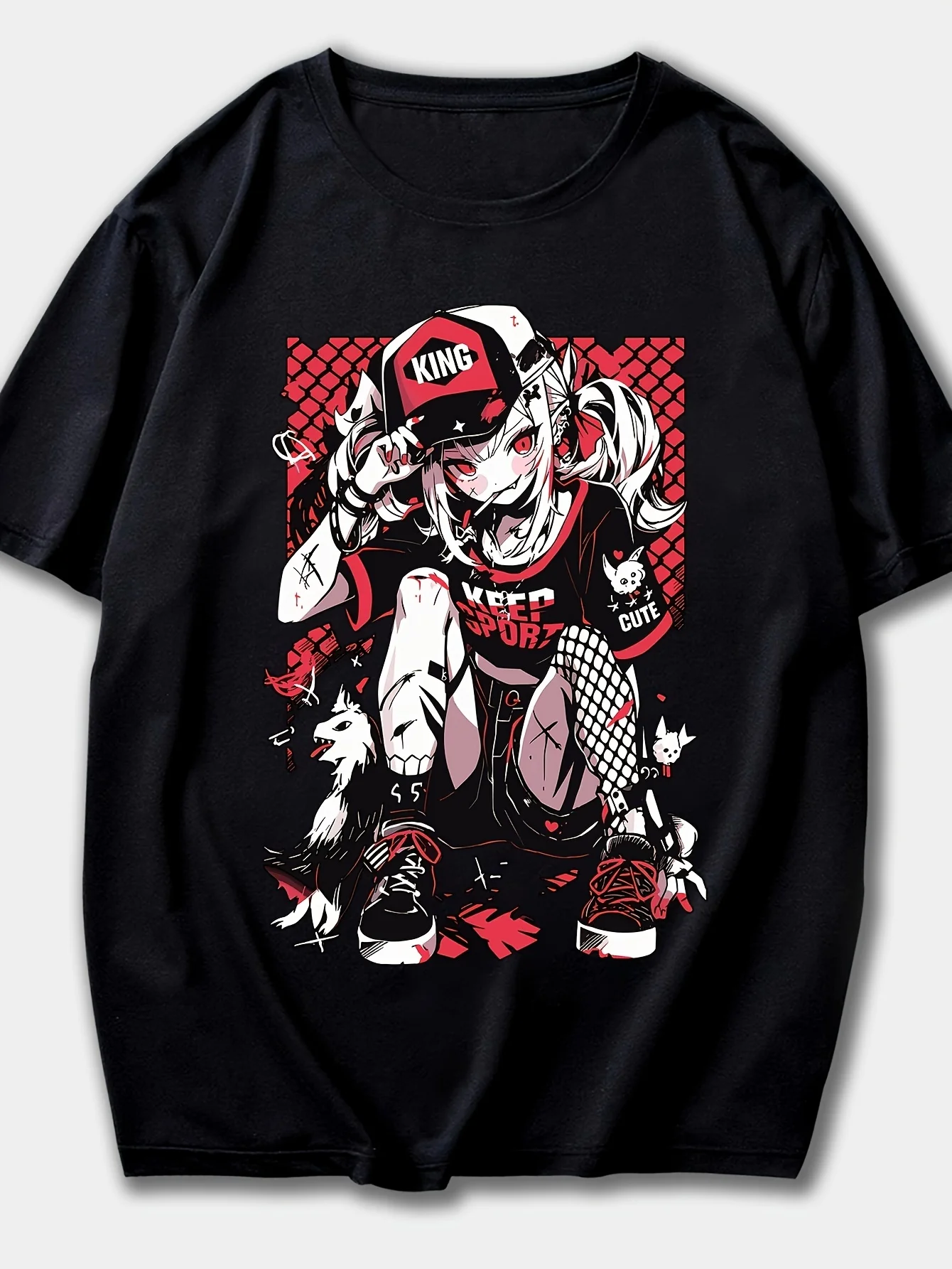 مضحك الانتقائية السمع القط للبنين بنات النساء الرجال تي شيرت قمصان Harajuku المتضخم تي شيرت