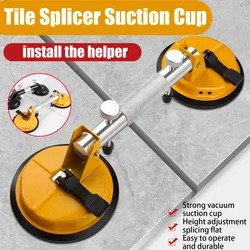 Tile Splicer Suction Cup Heavy-Duty Aluminum Alloy Fixed Tile Glass Double Claw Lifter Vacuum Suction Cup Tile Laying Tools