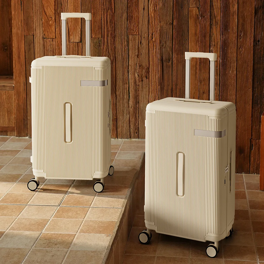 

Thickened Large Capacity Luggage, Double Explosion-proof Zipper, Anti-Shock Multi-Functional Trolley Case with Universal Wheels