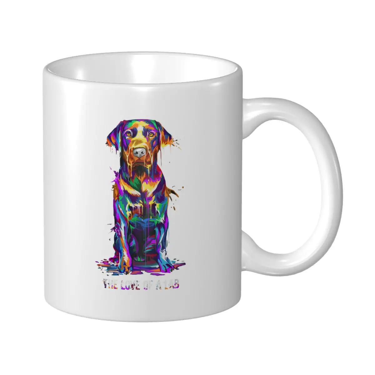 Mark Cup Mug The Love Of Labrador Retriever Dogs Coffee Mugs Tea Milk Water Cup Travel Mugs For Office Home