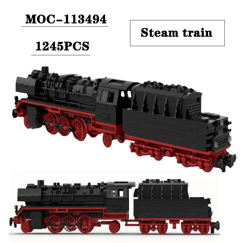 

Building Block MOC-113494 Light Passenger Steam Train Model 1245PCS Adult and Child Puzzle Birthday Christmas Toy Gift Ornaments