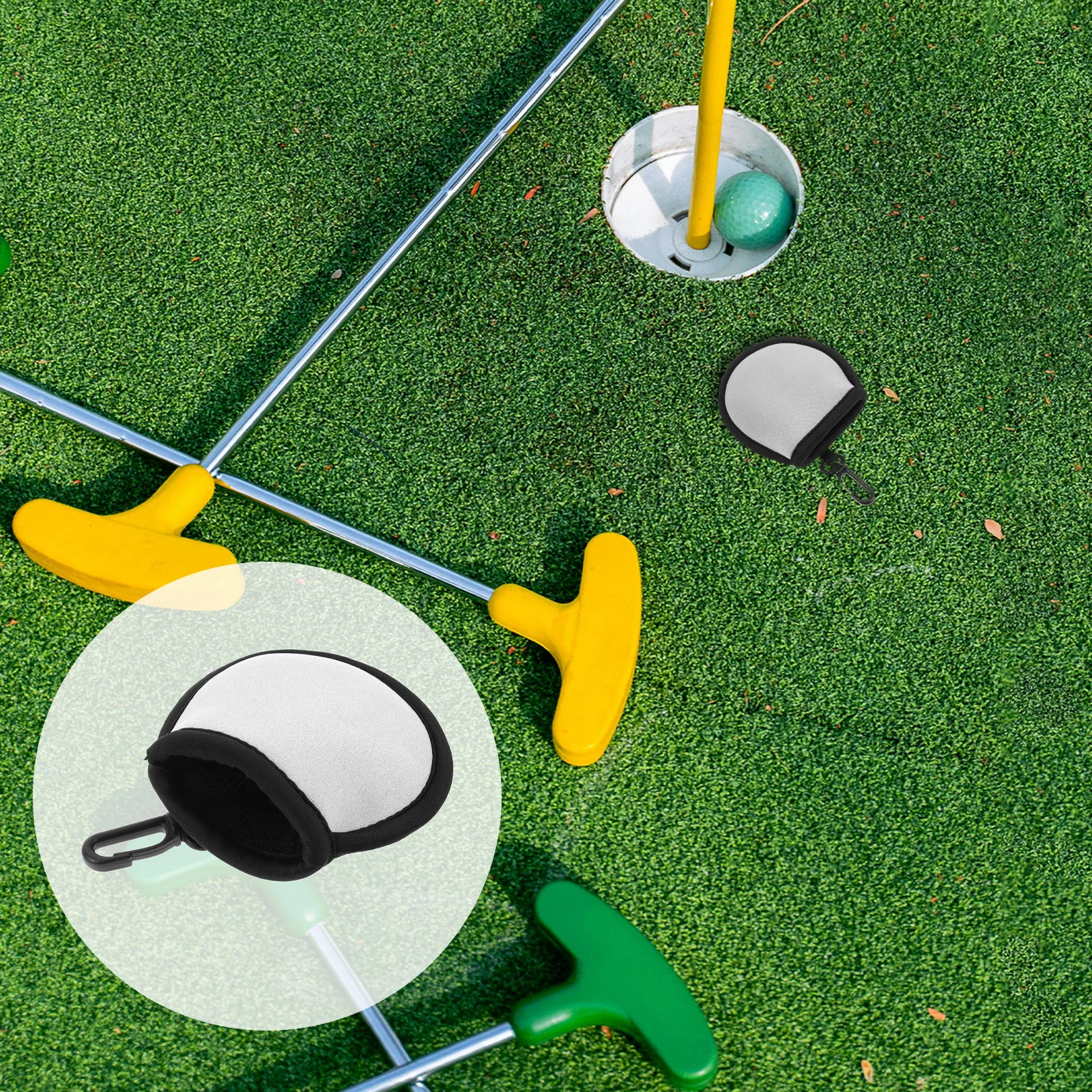 

Portable Ball Holder Neoprene Protective Cover Buckle Design Waterproof Durable Ball Cleaning Pouch Hook Carry Outdoor Sports