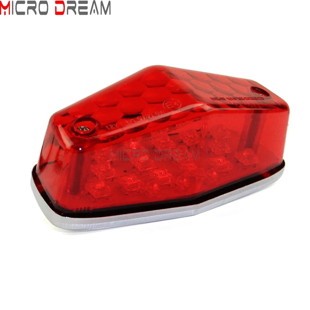 Motorcycle Rear LED Brake Lamp Lucas Style TailLights For Norton Commando Triumph Bonneville BSA Gold Star‌ Yamaha SR400/SR500‌