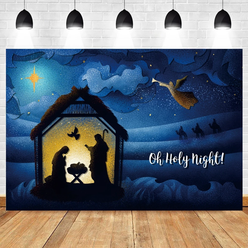 Christmas Christian Cross Photography Backdrops Light Cave Christianity Jesus Birth Nativity Photographic Background Photo Studi