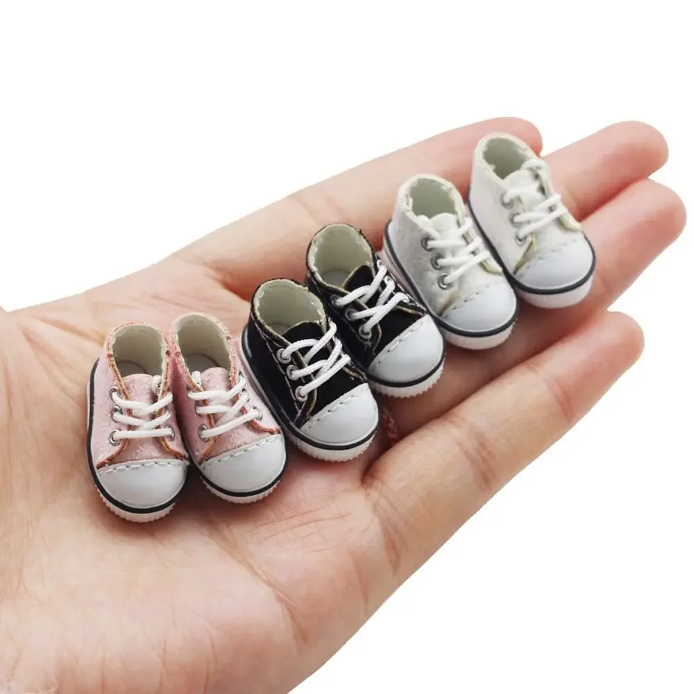 Doll Casual Canvas Shoes for 1/11 OB11 Doll For 1/12 BJD Doll Sports Wear Shoes Fashion Sneakers DIY Doll Accessories