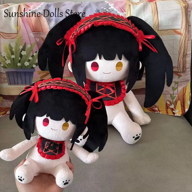 40 CENTIMETRI Anime Ruolo Tokisaki Kurumi Carino Cosplay Postura Seduta Morbido Peluche Corpo della Bambola Vestire Peluche Cuscino Cuscino Regalo di Natale