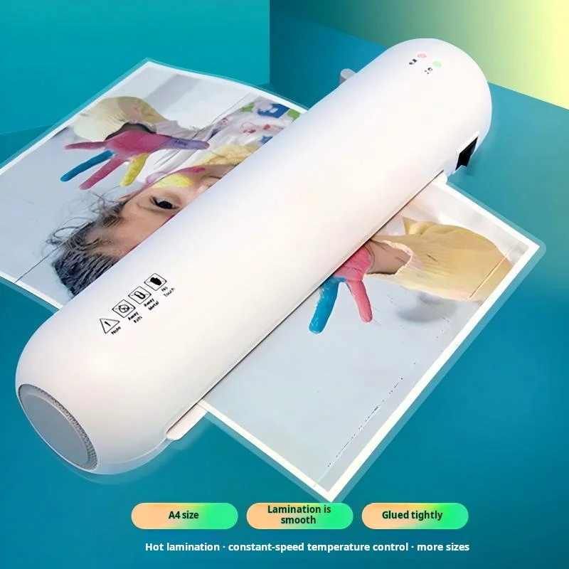 A4 Laminator Compact Laminating Machine for Office, Home, and Kindergarten Suitable for Photos and Documents