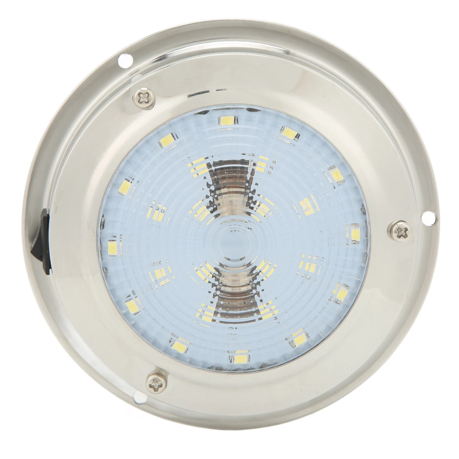 Boat LED Dome Light RV Ceiling Dome Light IP65 Waterproof 316 Stainless Steel Housing DC12‑24V Marine Courtesy Lamp