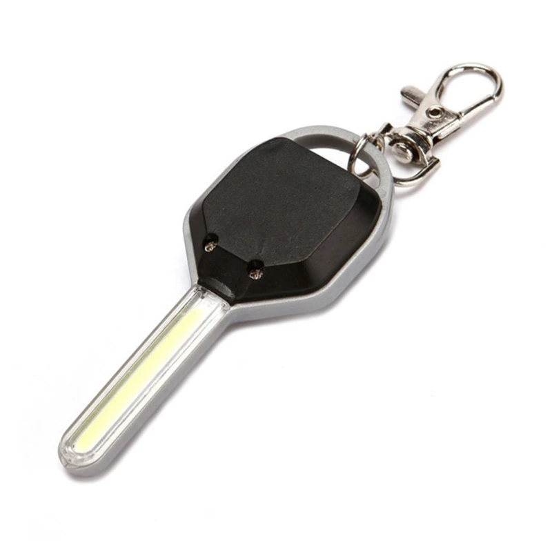 Portable Keys Shaped LED Flashlight Pocket Tiny Light Mini Keychain Flashlight Small LED Keyring Torch Light Durable Dropship