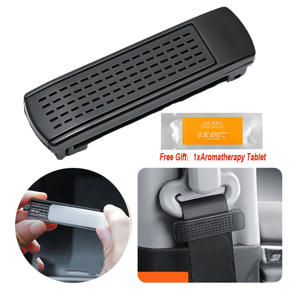 With Air Aromatherapy Car Seat Belt Limiter Buckle Stopper Clip Safety Belt Adjusting Non-slip Spacing Limit Kit Fixed Buckle