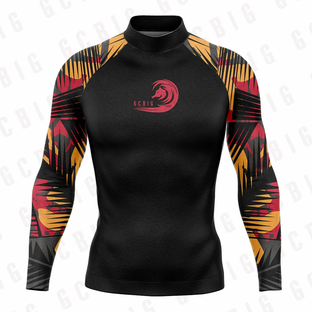 Rash Guards Surfing Suit Men's Summer Water Surfing Sports Swimming Clothes Protection 50+Quick Drying Wimwear Can Be Customized