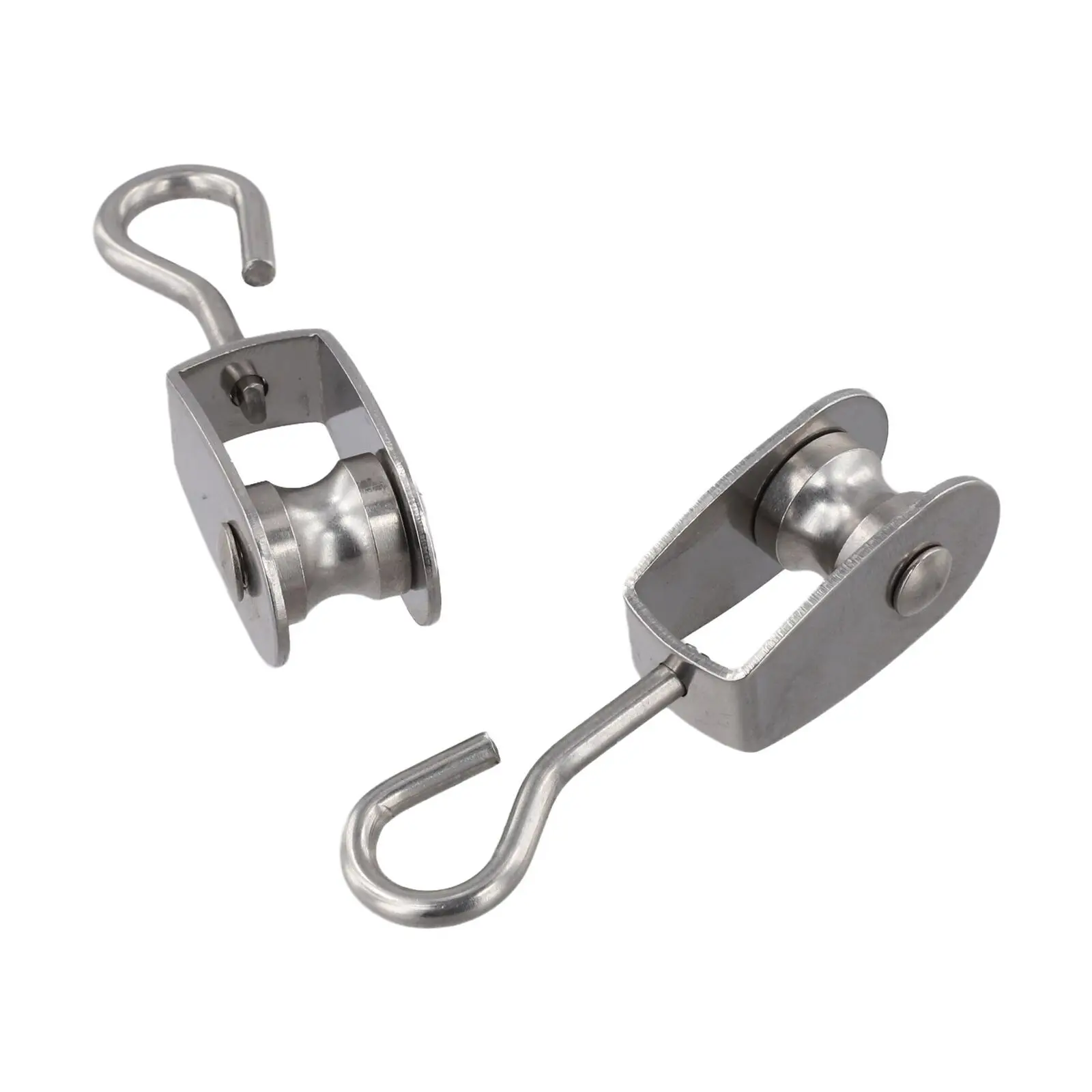 10 Packs Pulley 360 Swivel Pulley 360 Degree Swivel Stainless Steel Pulley Pulley 30kg Load Capacity 10 Packs Pulley