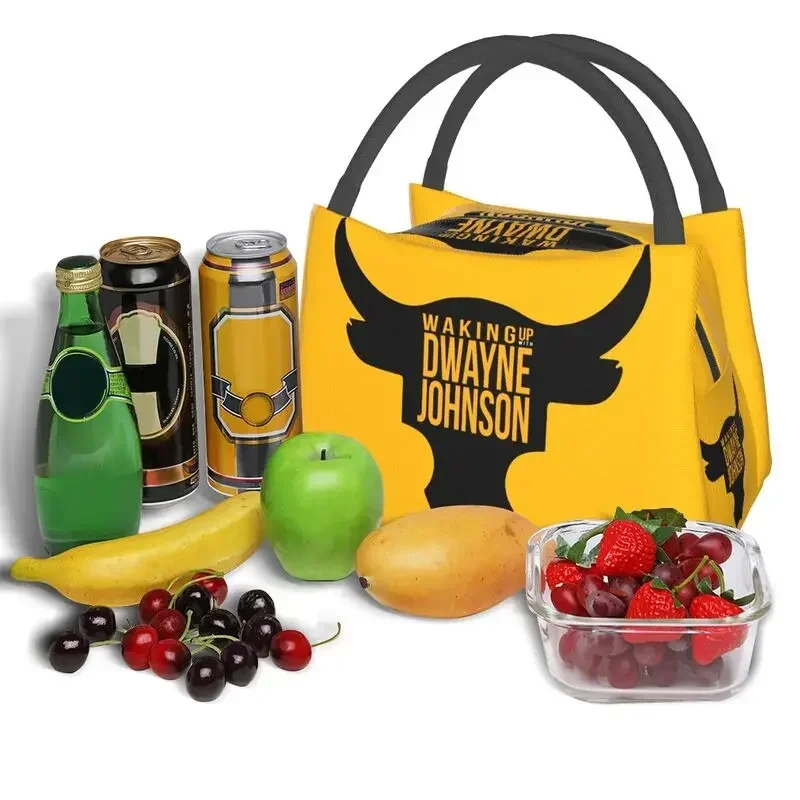 Die Rock Dwayne isolierte Lunch-Tasche für Outdoor-Picknick Johnson Bull auslaufs ichere Thermo kühler Bento Box Frauen