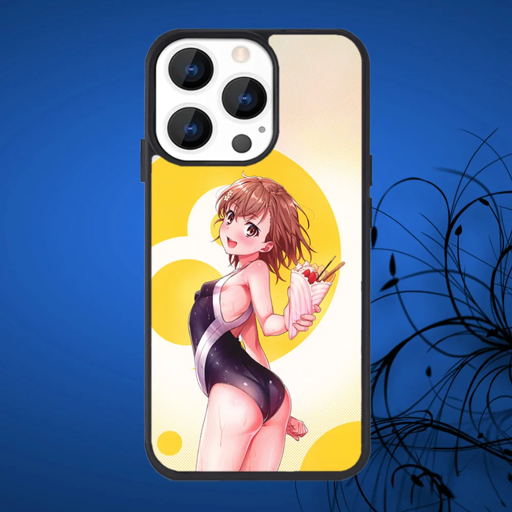 Misaka Mikoto Railgun Phone Case For iPhone 15,14,13,12,11,Plus,Pro,Max Mini Magsafe Magnetic Wireless Charging