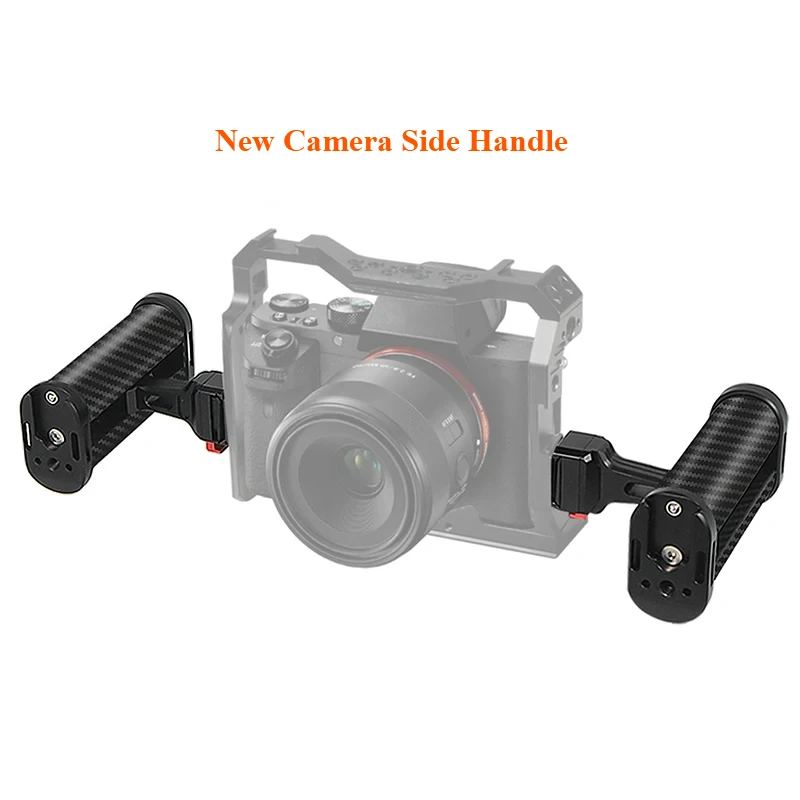 

New Camera Side Handle Adjustable Handgrip 1/4 Screw Cold Shoe Mount Universal for Sony Canon Nikon DSLR Cage Mic Video Lights