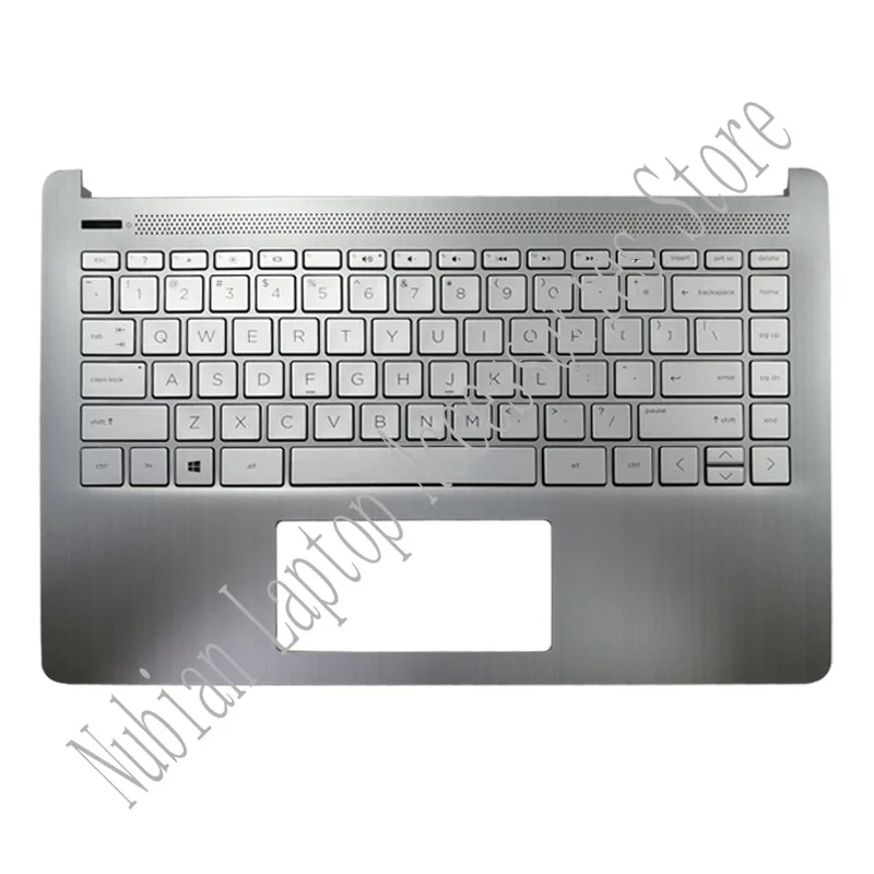 Imagem -05 - Laptop Lcd Tampa Traseira Frente Moldura Dobradiças Dobradiças Tampa Palmrest Caixa Inferior para hp 14-dq 14-fq 14s-dr 14s-fr Tpn-q221 Laptops Novo