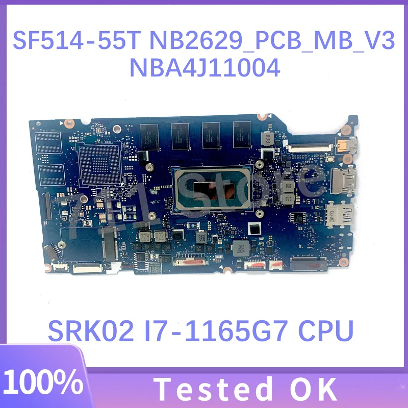 NB2629_PCB_MB_V3 For Acer Swift SF514-55T Laptop Motherboard With