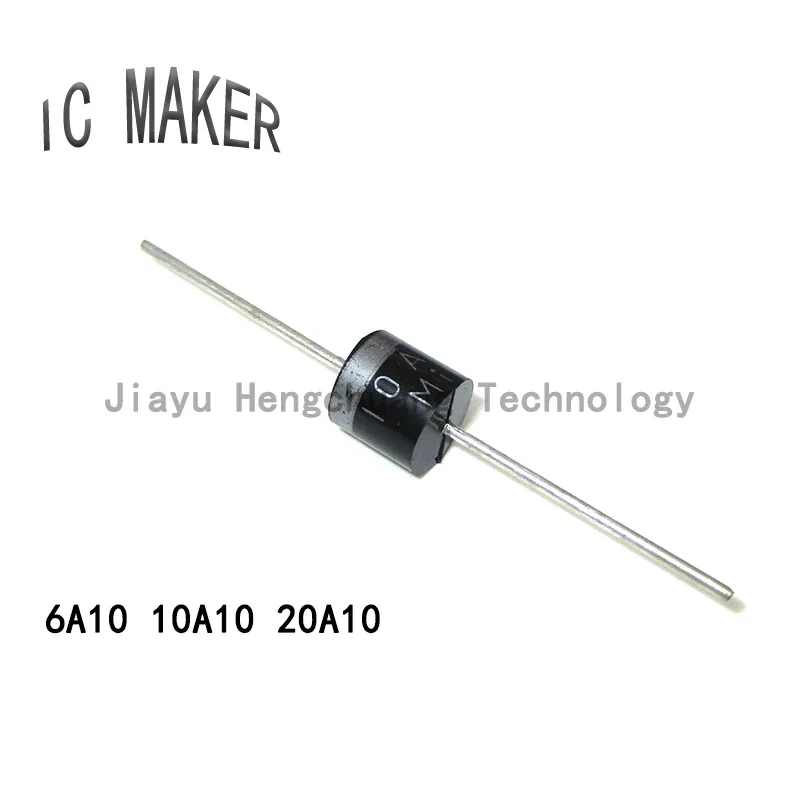 10PCS 10A10 6A10 20A10 R-6 DIP 6A 10A 20A 1000V General Purpose Plastic Rectifier Charging diode