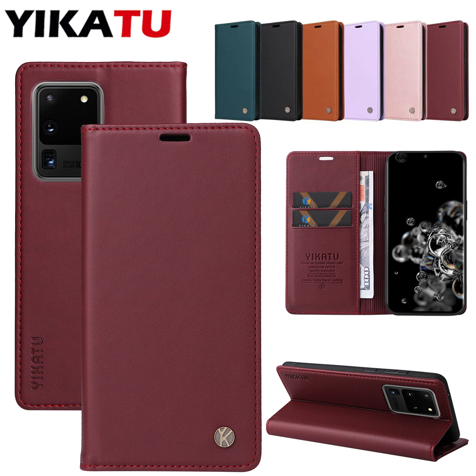 For Samsung Galaxy M80s M62 M55 M53 M52 M35 M33 M32 M23 S10 Lite S9 Plus S8 S7 Edge Note 20 Ultra 10 5G 9 8 Wallet Leather Case
