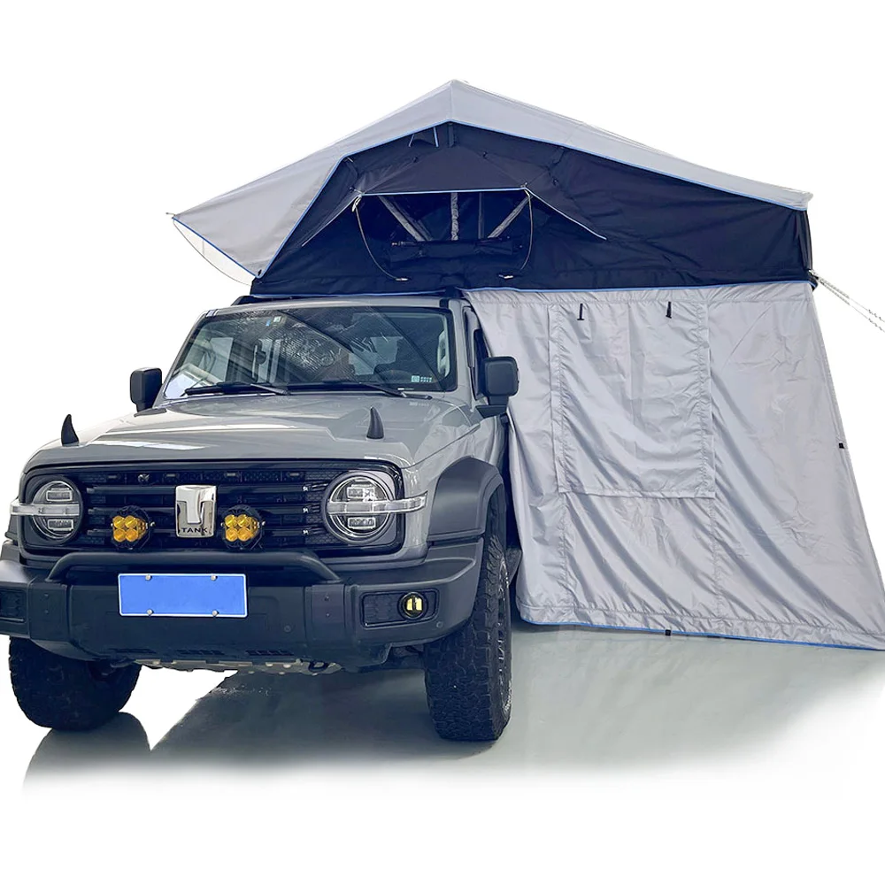 Outdoor Camping Factory 4wd Offroad Trailer Hiking Car Soft Roof Top Tent Tente De Toit