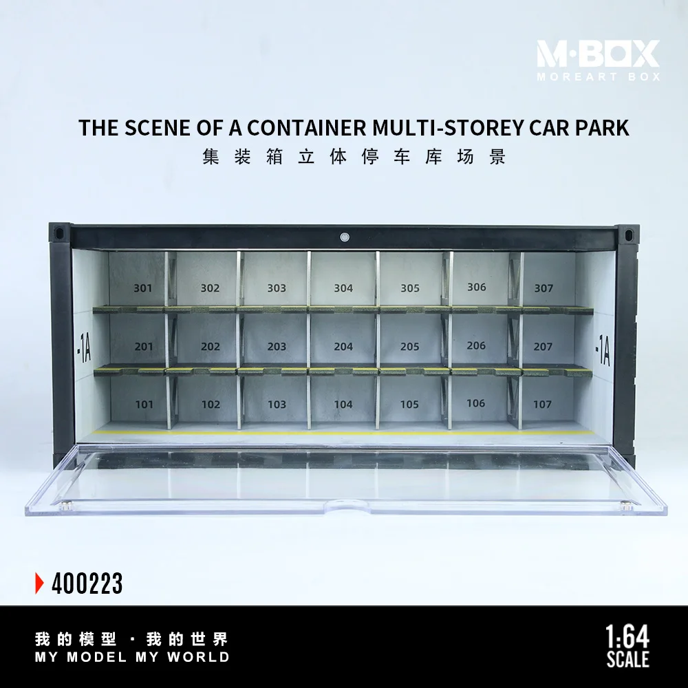 moreart-mbox-container-multi-storey-car-park-lighting-diorama-model-for-gift-collection-display