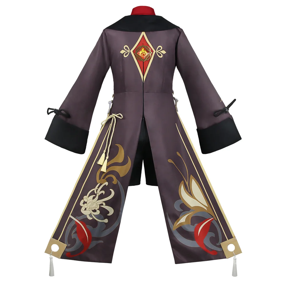 Genshin Impact Hu Tao Cosplay Anime Game Character Same As Hu Tao Cosplay Full Set of Halloween Party Performance Wig Collection - Image 5
