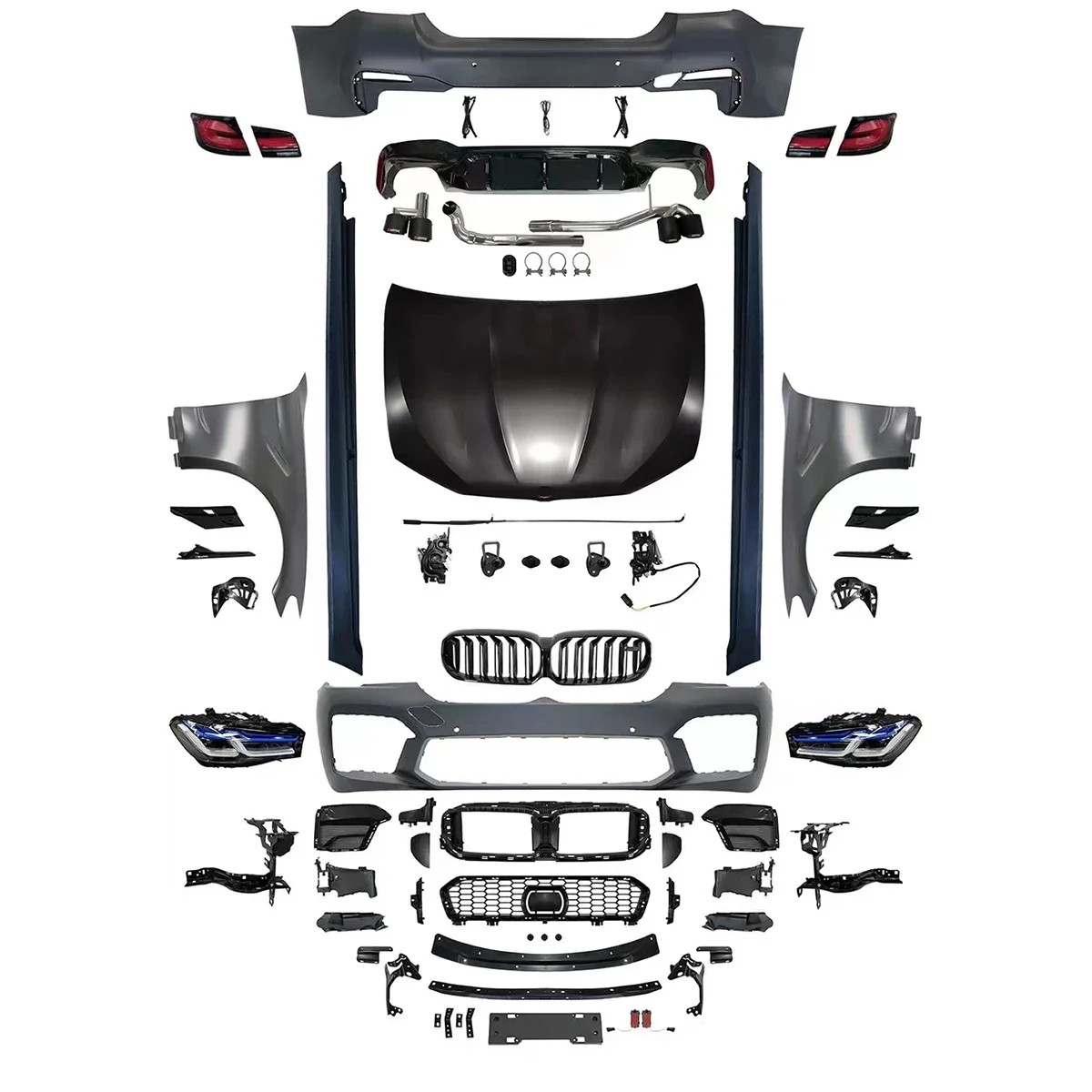 

Для bmws 5 серии F10 2011-2017, замена на G30 M5 2021, идеальная установка, бамперы, боди-комплект, кузов.