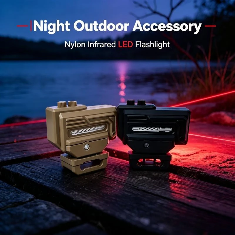 2026 Adjustable Infrared LED Flashlight Nylon 20mm Rail Hanging Design for Outdoor Game Accessory Sport