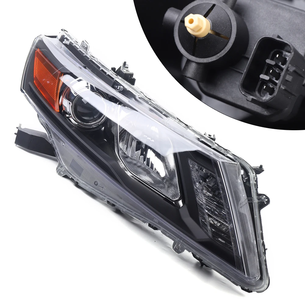 Right Passenger Side Projector HID Headlight Headlamp Assembly 33100TP6A01 for 2010-2011 Honda Accord Crosstour