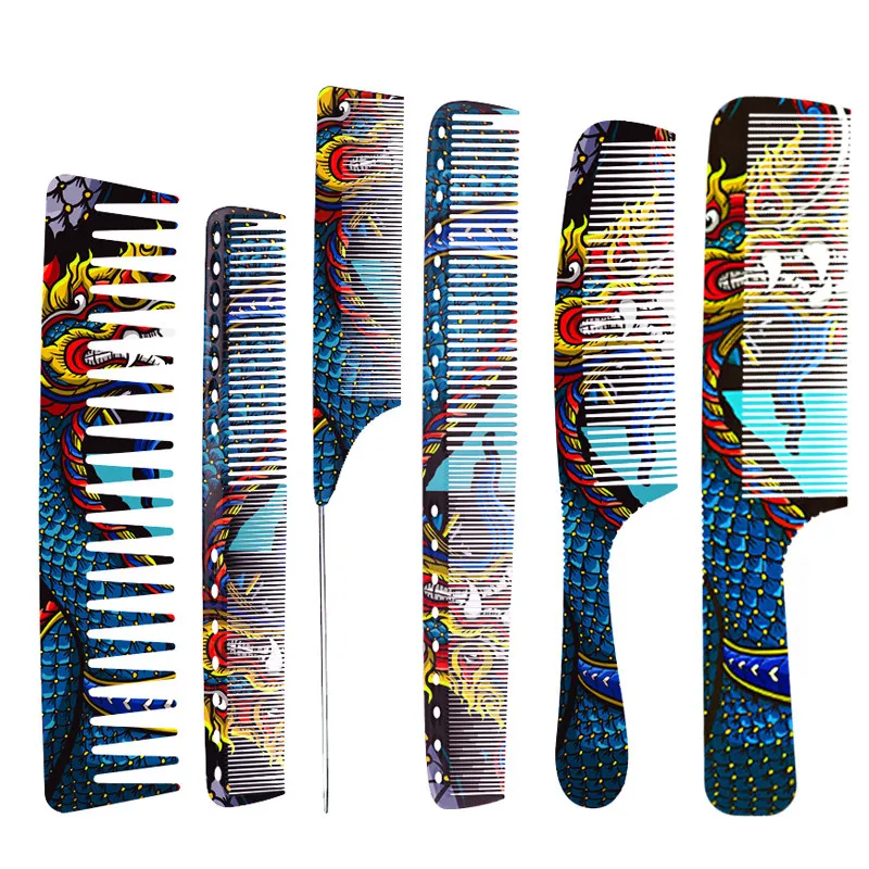 

Professional hair stylist cut hair comb barber shop pointed tail double-sided dense tooth hair salon men and women