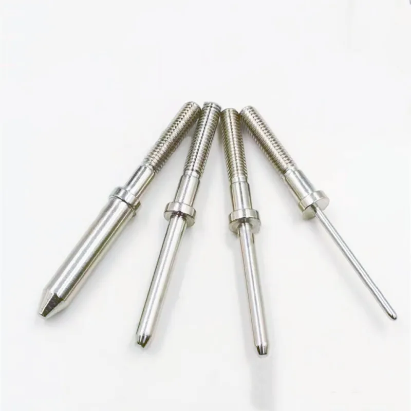 10/50/100PCS DIY Test Positioning Pin 50mm Round Head Cylindrical Positioning Pin Nickel Plating Test Thimble PCBTest Probe Pin