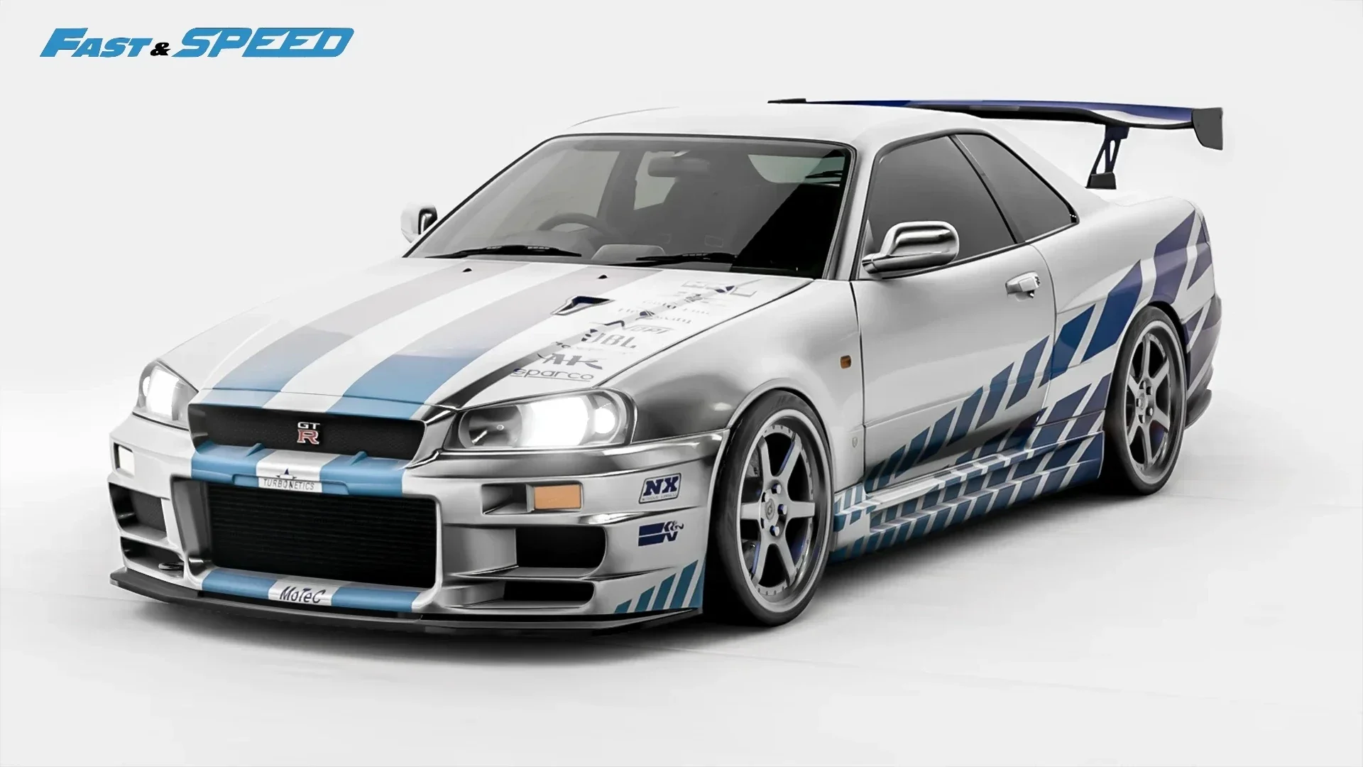 

**Pre-order ** Fast speed 1:64 Skyline GT-R Mk5 R34 NFS Red /Blue silver limited999 Diecast Model Car