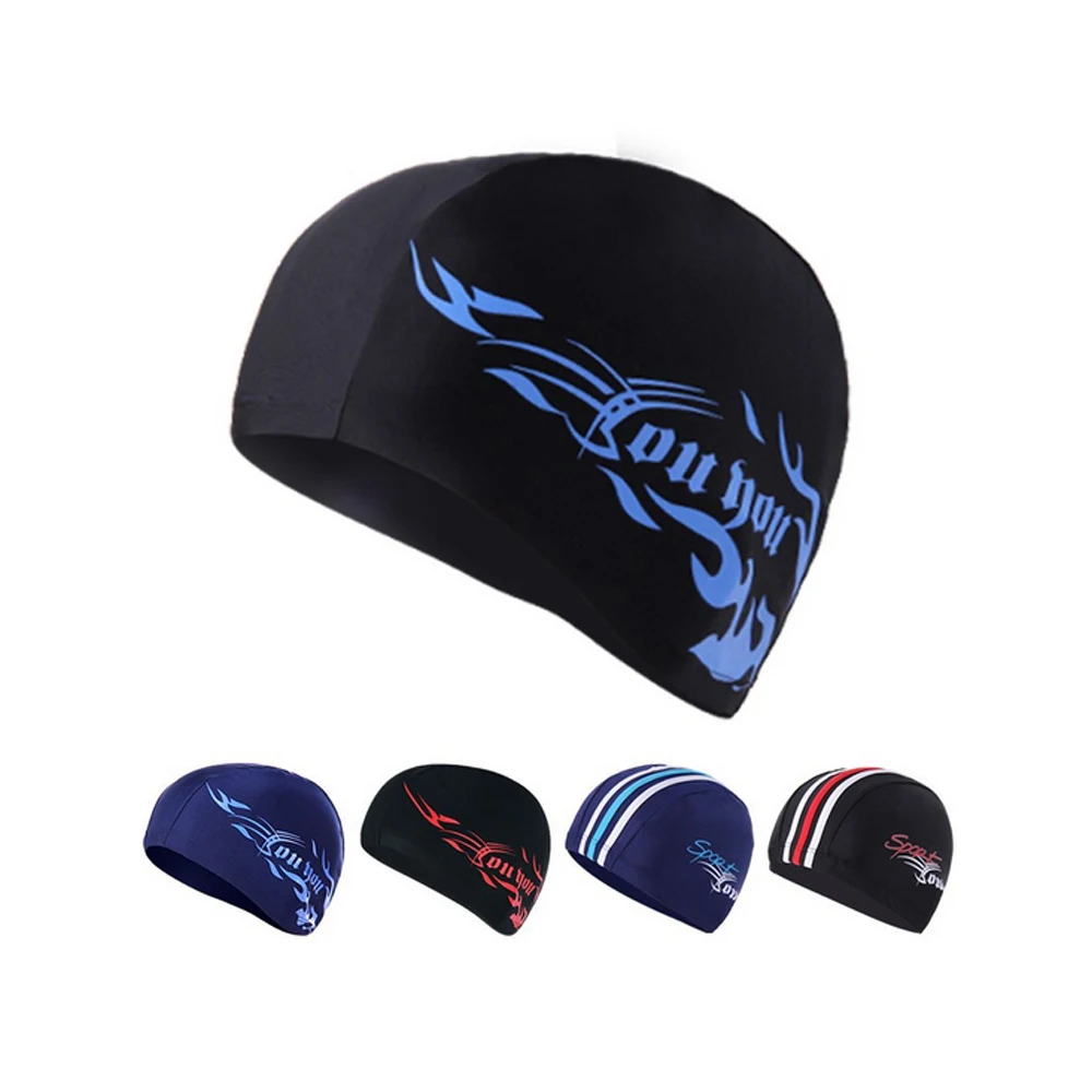 Spandex Swimming Cap Package Hair Swimming Cap, Suitable for Swimming Pool, Spa, Male and Female, A Variety of Optional, H381