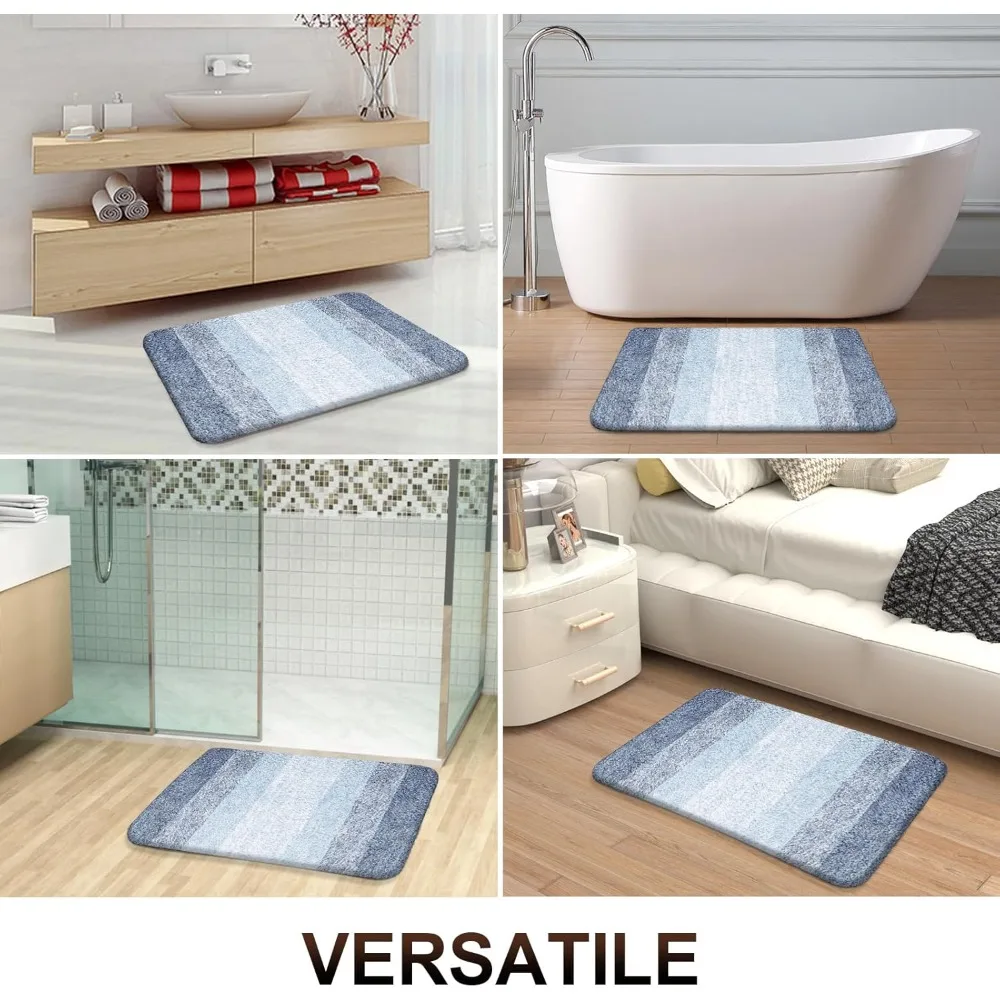 

Bathroom Rugs Mat 36x24, Extra Soft Absorbent Microfiber Bath Rugs, Rubber Backing, Quick Dry, Machine Washable Bath Mats