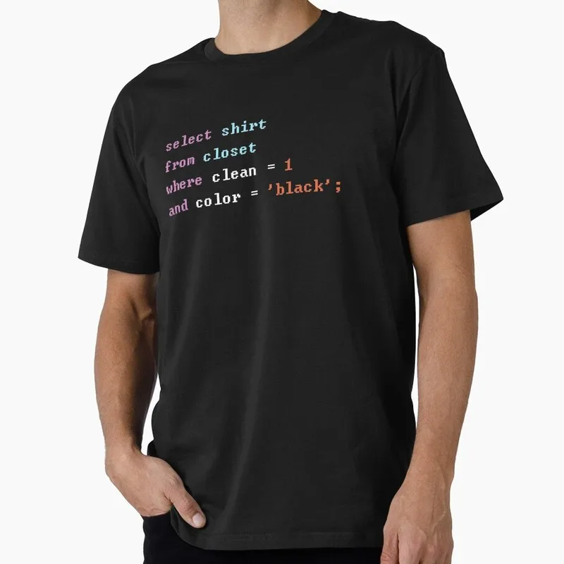 DBA and DB admins Short Sleeve Graphic T‑Shirt for Programmer Software Engineers Geek IT Developer Fan Gift Tees S-6XL