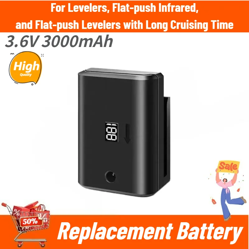 High Quality 3.6V 3000mAh Battery for Levelers, Flat-push Infrared , and Flat-push Levelers with Long Cruising Time Brand New