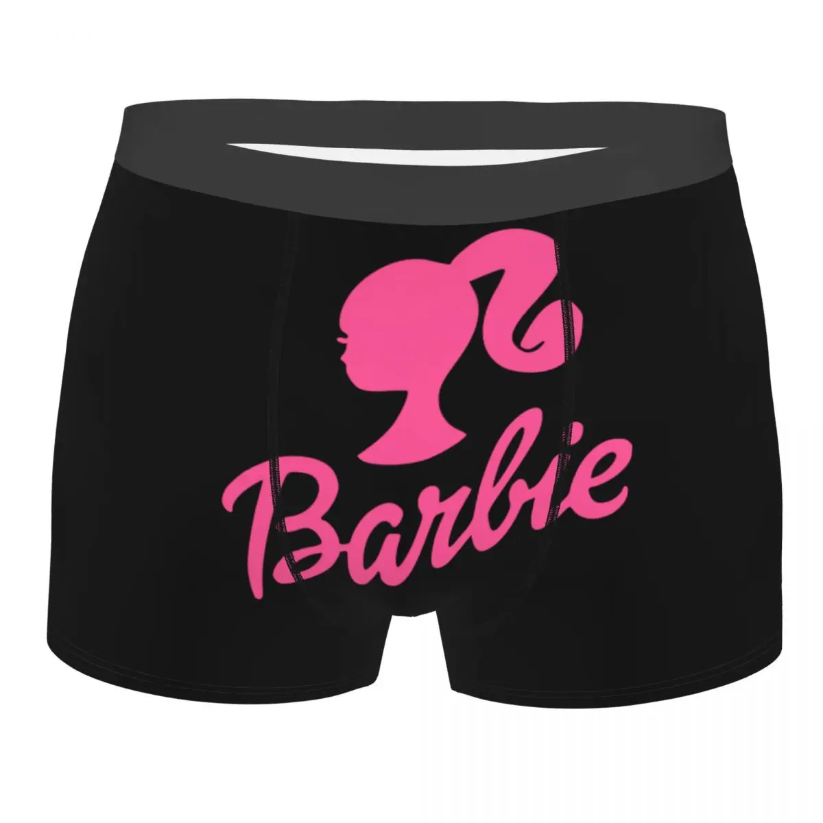 Customized Barbie Logo Underwear Men Printed Cute Boxer Shorts Panties Briefs Breathable Underpants